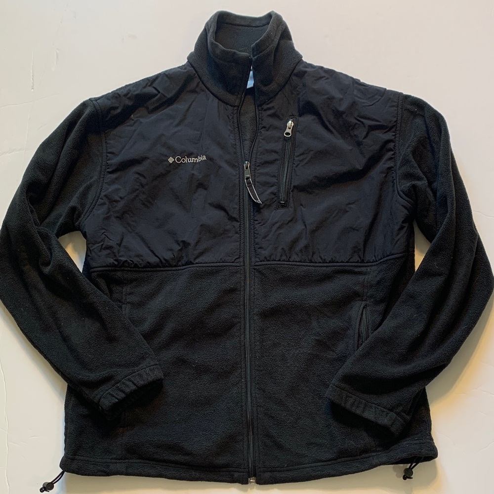 Columbia Men's size large Black fleece Jacket